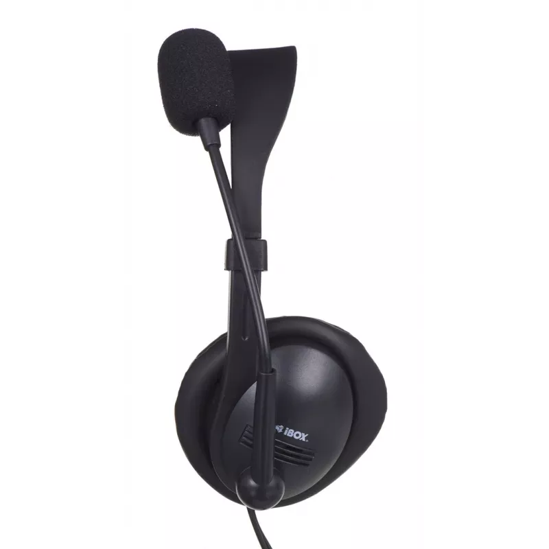 Headset gaming binaural com fios IBOX W1MV — circum-aural, 3,5 mm, cabo de 2 m, microfone de arco