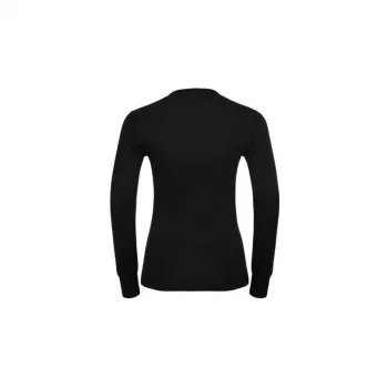 T-shirt Odlo BL TOP decote redondo manga comprida ACTIVE WARM ECO mulher, tamanho S, preto