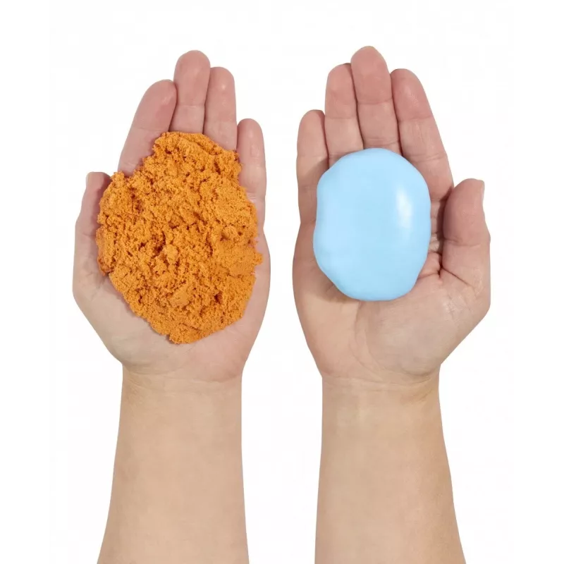 Massa de modelar Wonder Factory Never Dry Dough, azul-claro, laranja
