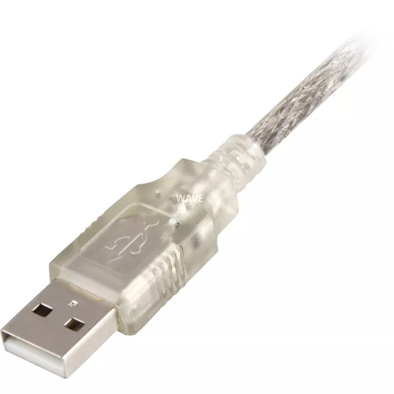 Delock 82057 cabo USB 2.0 Type-A macho para Type-B macho, 0,5 m, transparente