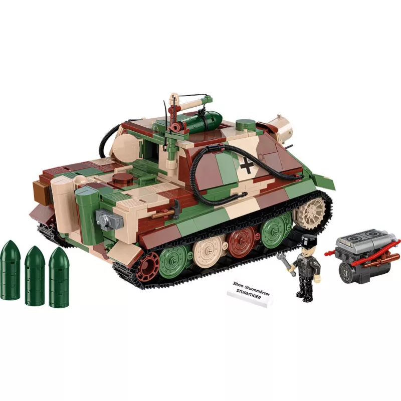 Conjunto de construção Cobi 38 cm Sturmmörser Sturmtiger 1100 peças