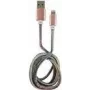 Cabo LC-POWER USB-Lightning-1M-4 1 m azul/rosa, USB A para Lightning (LC-C-USB-LIGHTNING-1M-4)
