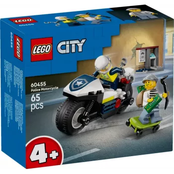 LEGO City Perseguição de mota da polícia conjunto 60455 — 65 peças, 2 minifiguras, a partir dos 4 anos