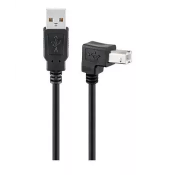 Cabo USB Microconnect USBAB2abgewinkelt2 USB 2.0 1,8 m USB A USB B preto