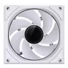 Ventoinha para caixa de 120 mm Jonsbo ZK-120W Reverse ARGB branca, 120 mm PWM, cabo com sleeve