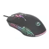 Rato gaming Manhattan com LEDs, com fios, sete botões, roda de scroll, 7200 dpi, preto com iluminação LED, três anos de garantia