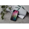 Capa para smartphone iKins para iPhone XR — design de flores aquáticas, preta
