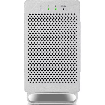 OWC Mercury Elite Pro Dual branco – caixa externa para 2 discos SATA de 3,5 polegadas, RAID 0/1/SPAN, USB Type-B