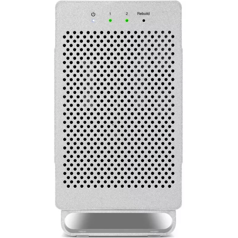 OWC Mercury Elite Pro Dual branco – caixa externa para 2 discos SATA de 3,5 polegadas, RAID 0/1/SPAN, USB Type-B
