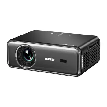 Projetor Aurzen Eazze D1 Pro — projetor LED compacto para casa/escritório, modelo AU-PJ-AD001P-EUDG0