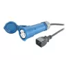 Cabo de alimentação APC, C20 para IEC309 (16A), 2,5 m, 2,5 m, 230 V, 16 A