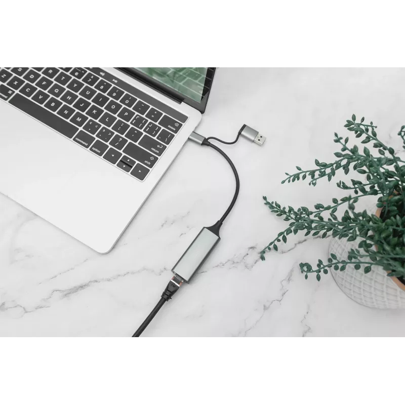 Adaptador USB Type-C Gigabit Ethernet Digitus DN-3028