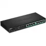 TRENDnet TPE-TG84 - Switch - 8 x 10/100/1000 (PoE+) - Desktop, para montagem na parede - PoE+ (120 W)