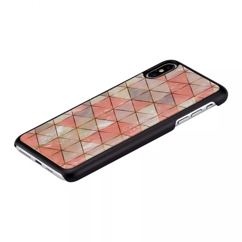 Capa de proteção iKins para iPhone XS Max — padrão de losangos, preta