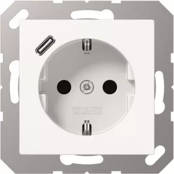 Tomada Schuko com USB A1520-18CWW Type-C (A1520-18CWW)