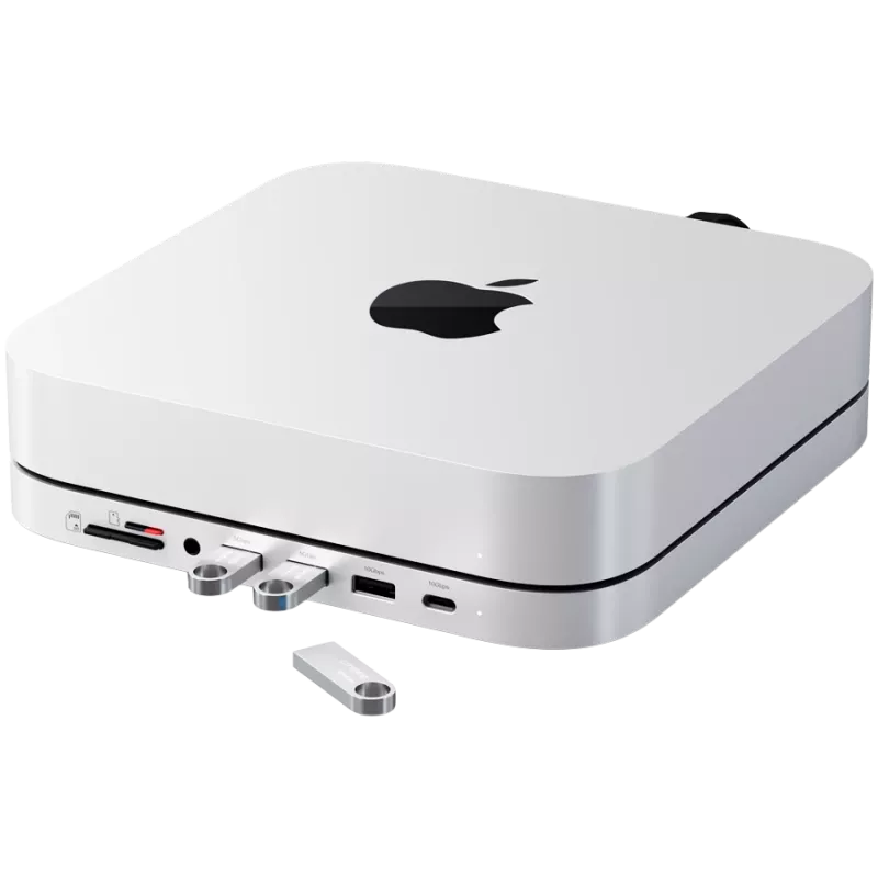Docking para portátil Satechi ST-GMMSHS com fio USB 3.2 Gen 2 Type-C branco