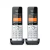 Telefone analógico/DECT Gigaset COMFORT 500HX duo com identificação de chamadas preto, prateado
