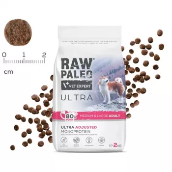 RAW PALEO Ultra Pork Medium & Large Adult - Comida seca para cães - 10 kg
