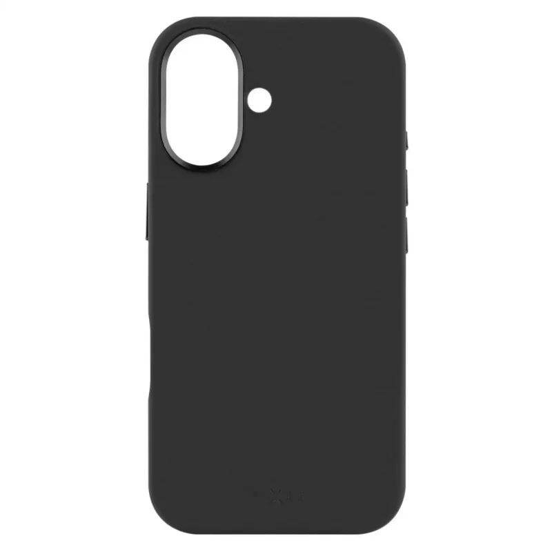 FIXED MagFlow Capa traseira em silicone líquido para Apple iPhone 17, preto