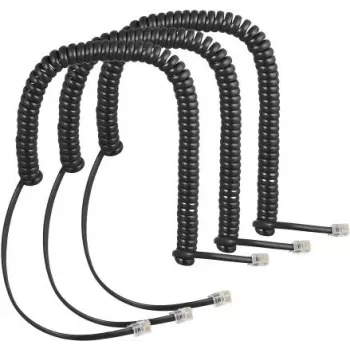 Cabo espiral Auerswald conjunto de 3 para auscultador COMfortel 55001