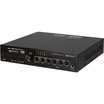 Pré-amplificador Omnitronic EP-220PS com leitor MP3, Bluetooth e rádio FM