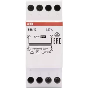 Transformador de campainha 8VA, 12VAC TS8/12 (2CSM228685R0812)