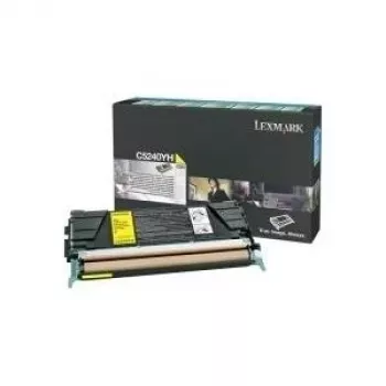 Lexmark - alta capacidade - amarelo - original - cartucho de toner LCCP, LRP - para C524, 524dn, 524dtn, 524n, 524tn, 532dn, 532n, 534dn, 534dtn, 534n (C5240