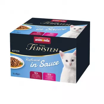 animonda Vom Feinsten Kitten Raffinesse em molho comida húmida para gatos 24x85 g