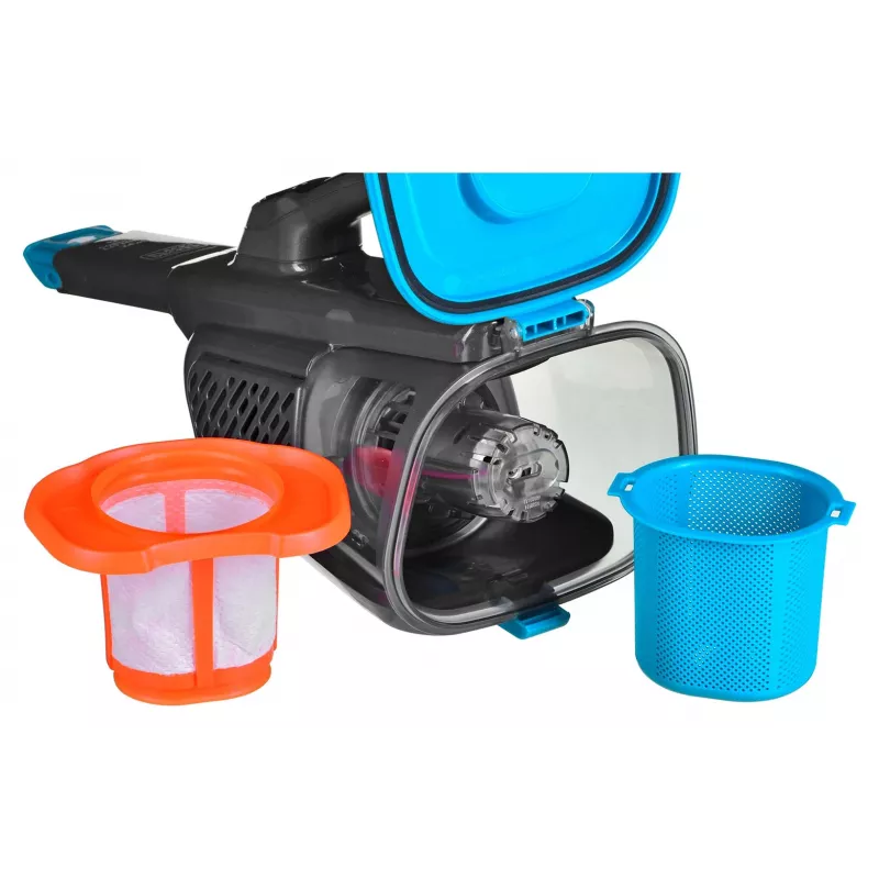 Aspirador de mão Black & Decker BHHV320J azul, titânio
