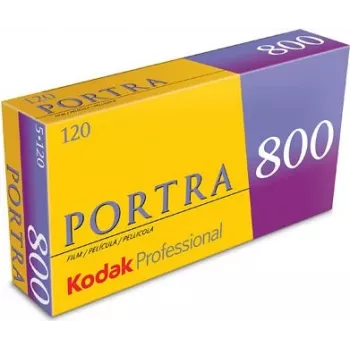 Kodak PROFESSIONAL PORTRA 800 - filme negativo a cores - 120 (6 cm) - ISO 800 - 5 rolos