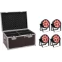 EUROLITE 4C-12 Silent projetor LED fino 4x com mala de transporte