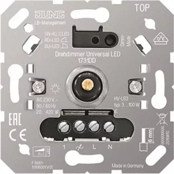 Dimmer rotativo Jung 1731DD dimmer rotativo universal LED para lâmpadas LED e incandescentes