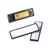 Durable CLIP-CARD - Placa de Nome - para 17 x 67 mm - Magnético - Preto (Pack de 25)