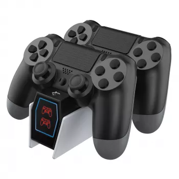 Estação de carregamento White Shark PS4-0417 carregador duplo para comando PS4