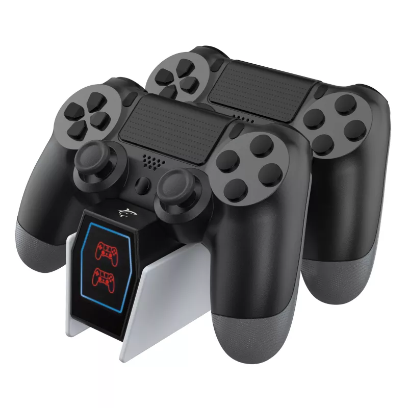 Estação de carregamento White Shark PS4-0417 carregador duplo para comando PS4