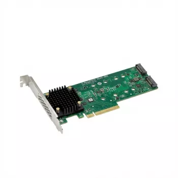 Broadcom MegaRAID 9520-2M2 - Controlador de armazenamento (RAID) - 8 portas/canal - SATA 6Gb/s / PCIe 4.0 x8 (NVMe) - Low-Profile - RAID 0, 1 - PCIe 4.0 x8 (05-50148-03)