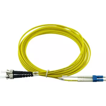 Cabo de rede de fibra ótica duplex BlueOptics compatível com Cisco CAB-SMF-ST-LC-7, LC-UPC/ST-PC bege, 7,5 metros, monomodo, E9/125µm G.657.A1, atenuação de entrada: un