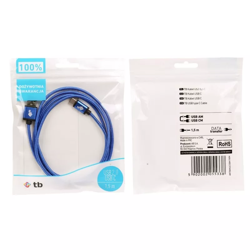 Cabo TB USB - USB-C 1,5 m azul-marinho (AKTBXKUCSBA150N)