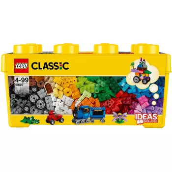 LEGO 10696 Classic Caixa de Blocos Criativos Média – armazenamento fácil, blocos coloridos, conjunto de construção para crianças, rapazes e raparigas a partir dos 4 anos