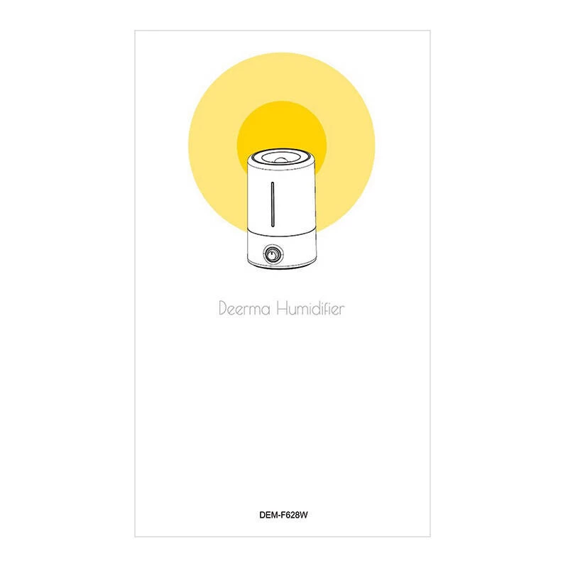 Humidificador Deerma F628W ultrassónico 5 L branco 25 W