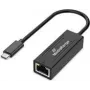 Adaptador USB Type-C para RJ45 Ethernet MediaRange MRCS237, Gigabit 10/100/1000 Mbps, 20 cm, preto
