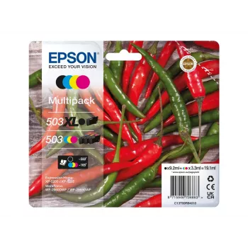 Tinteiro Epson 503 XL 4 unid. original alto rendimento (XL) preto, ciano, magenta, amarelo