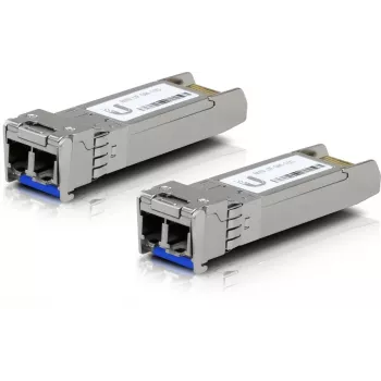 Transceptor de fibra ótica SFP+ Ubiquiti UACC-OM-SM-10G-D-2 10 Gbps 1310 nm LC Single-Mode 10 km (pack de 2)