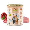 Comida húmida para gatos Fox4Pets DeliCATessen Pur vitela 800 g lata, adulto, alimento completo, hipoalergénico, sem glúten e soja