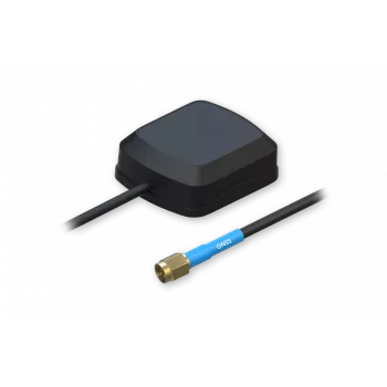 Antena de rede Teltonika PR1KSG30, polarização circular, 2 dBi, 1,57542–1,602 GHz, conector macho SMA, 50 Ω, preto