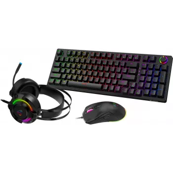 Conjunto gaming Yenkee YGS 03 ECLIPSE 3-em-1 (teclado, rato, headset)
