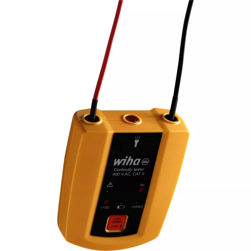 Testador de continuidade 45222, até 400 V AC, CAT II, aparelho de medição amarelo/preto