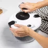 Centrifugadora de salada Salter BW13899EU7 capacidade 5 L, tigela e cesto de plástico sem BPA
