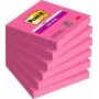 Bloco de notas adesivas 3M 654SPI quadrado rosa 90 folhas autoadesivas