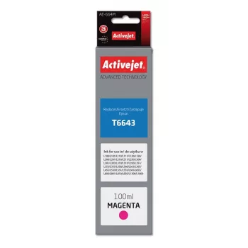 Tinta Activejet AE-664M (substituto para Epson T6643; Supreme; 100 ml; magenta)